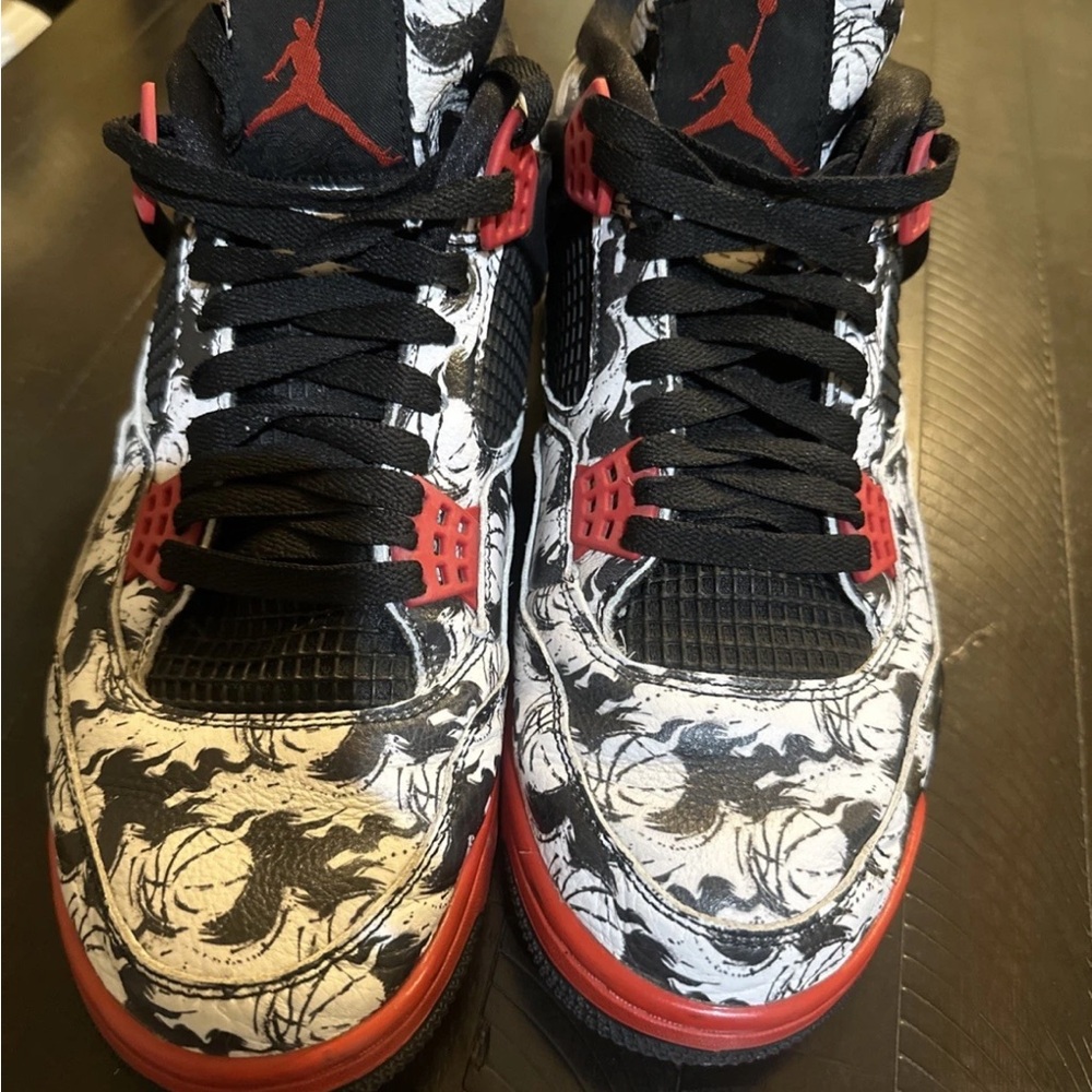 Jordan Black and Red Sneakers
